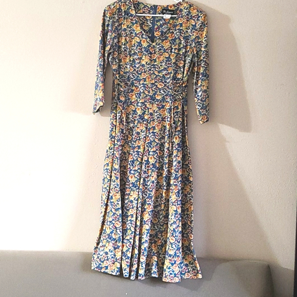 Full length Floral Dress.